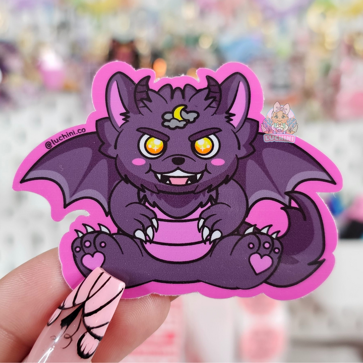 Dragonkin Sticker Spooky Cute Dragon Stickers – Kawaii Halloween Vinyl Sticker Pack – Luchini