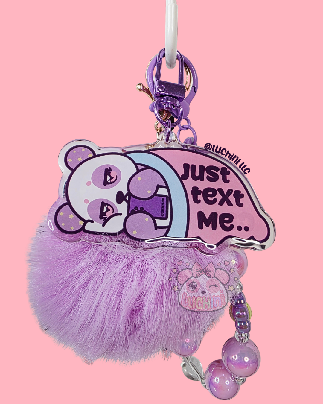 Luna "Just Text Me" Keychain