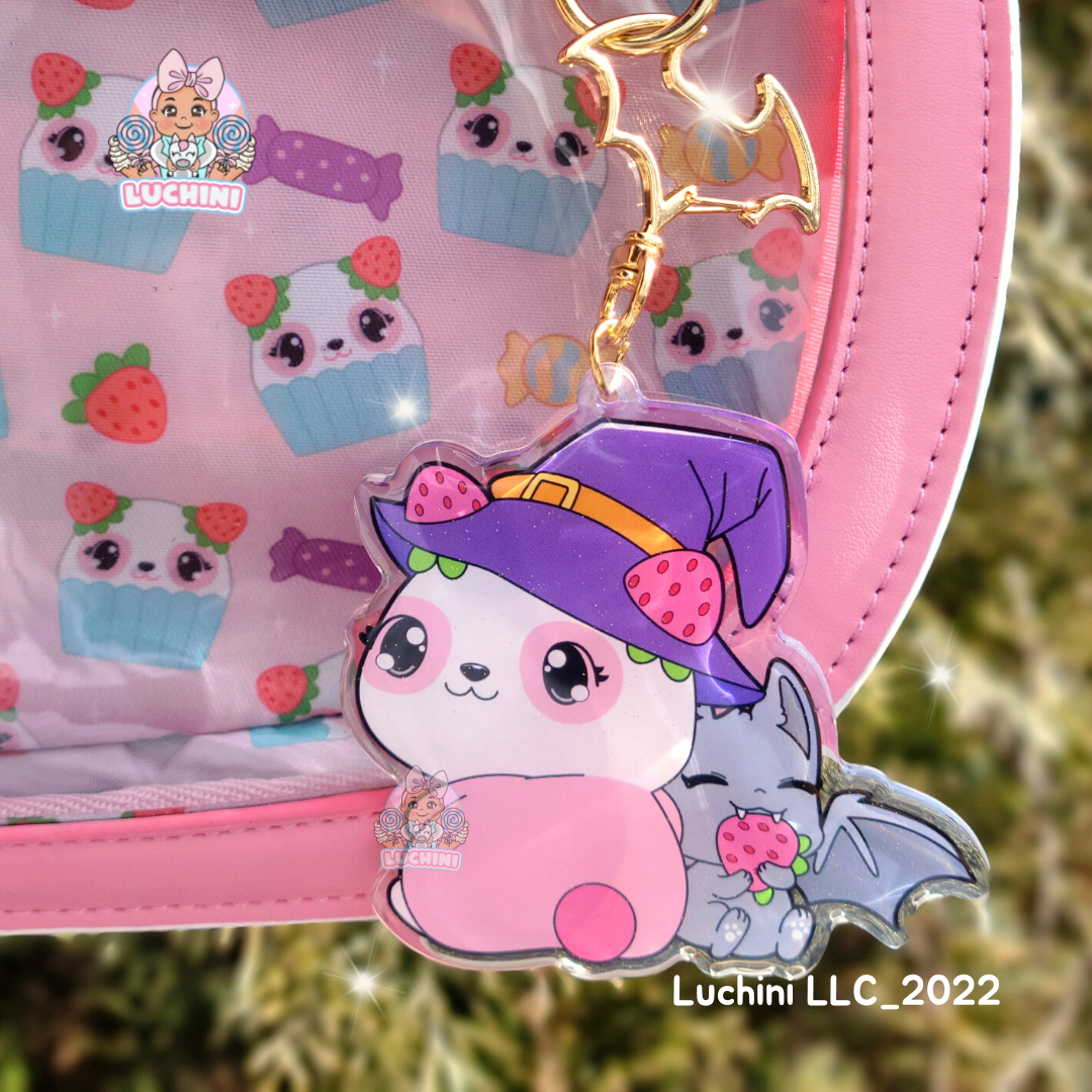 Strawberry Witch Acrylic Keychain